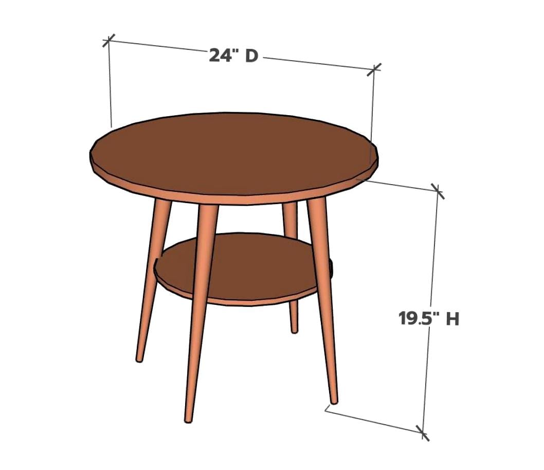 Cherry Wood End Table