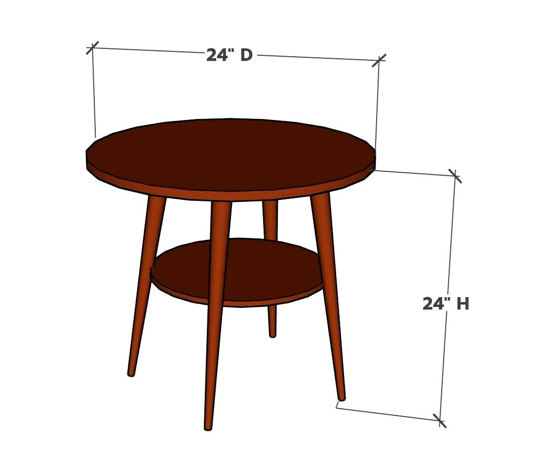 Modern Walnut End Tables Set – Available Single or Set of Two