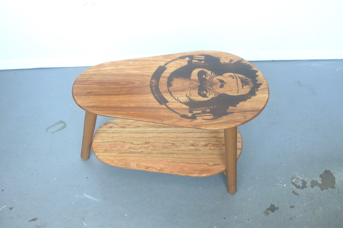 Monkey with Headphones 3-Leg Coffee Table