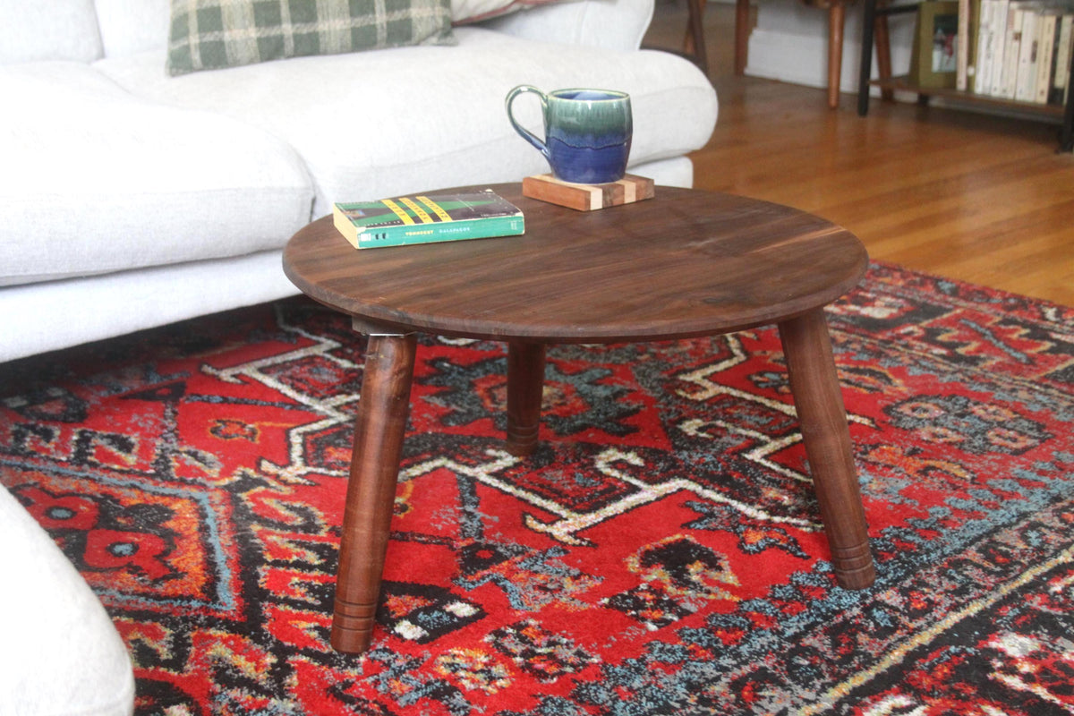 Low Walnut Coffee Table