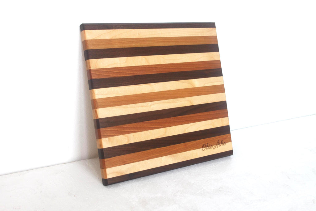 Simple Square Cheese Board – Handcrafted Cutting Board for Charcuterie and Serving