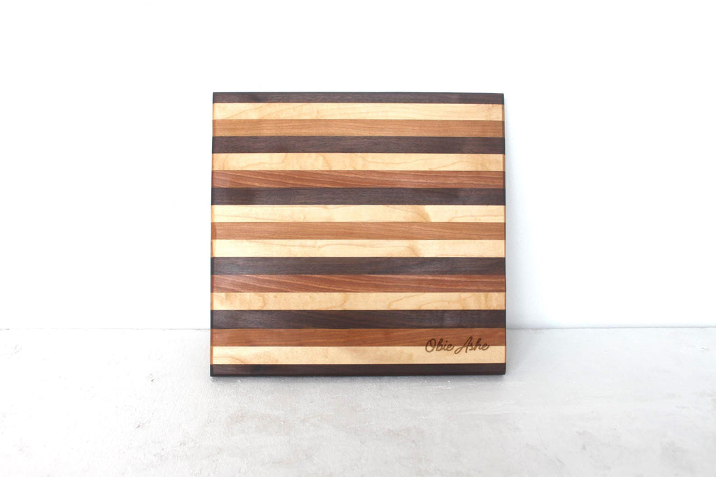 Simple Square Cheese Board – Handcrafted Cutting Board for Charcuterie and Serving