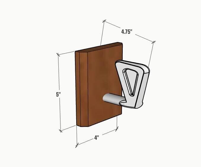 Single Golf Club Coat Hook