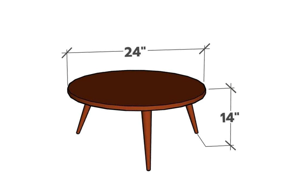 Low Walnut Coffee Table