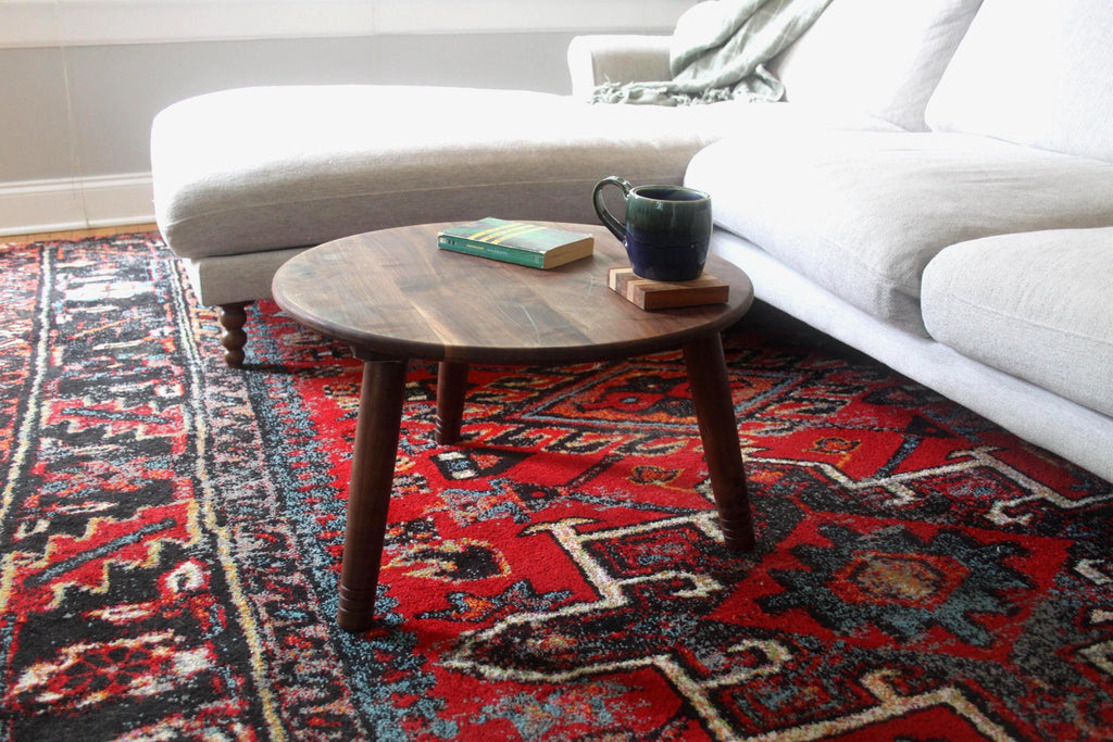 Low Walnut Coffee Table