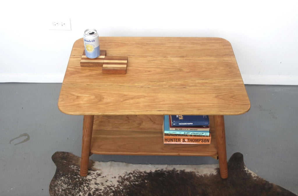 Medium Sized Cherry Wood Coffee Table