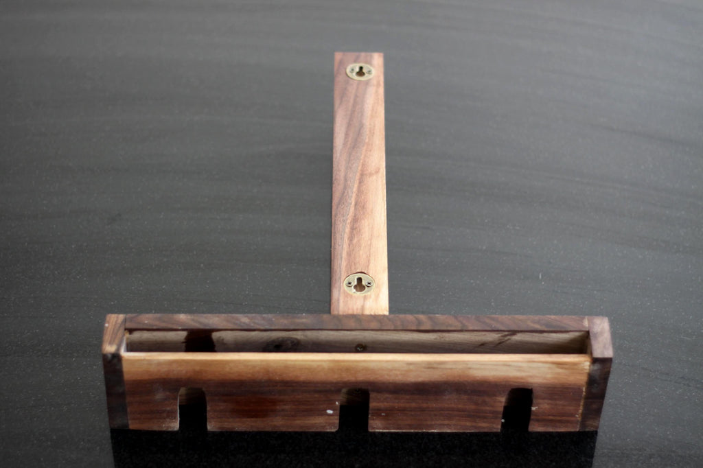 Walnut Wine Glass and Bottle Rack