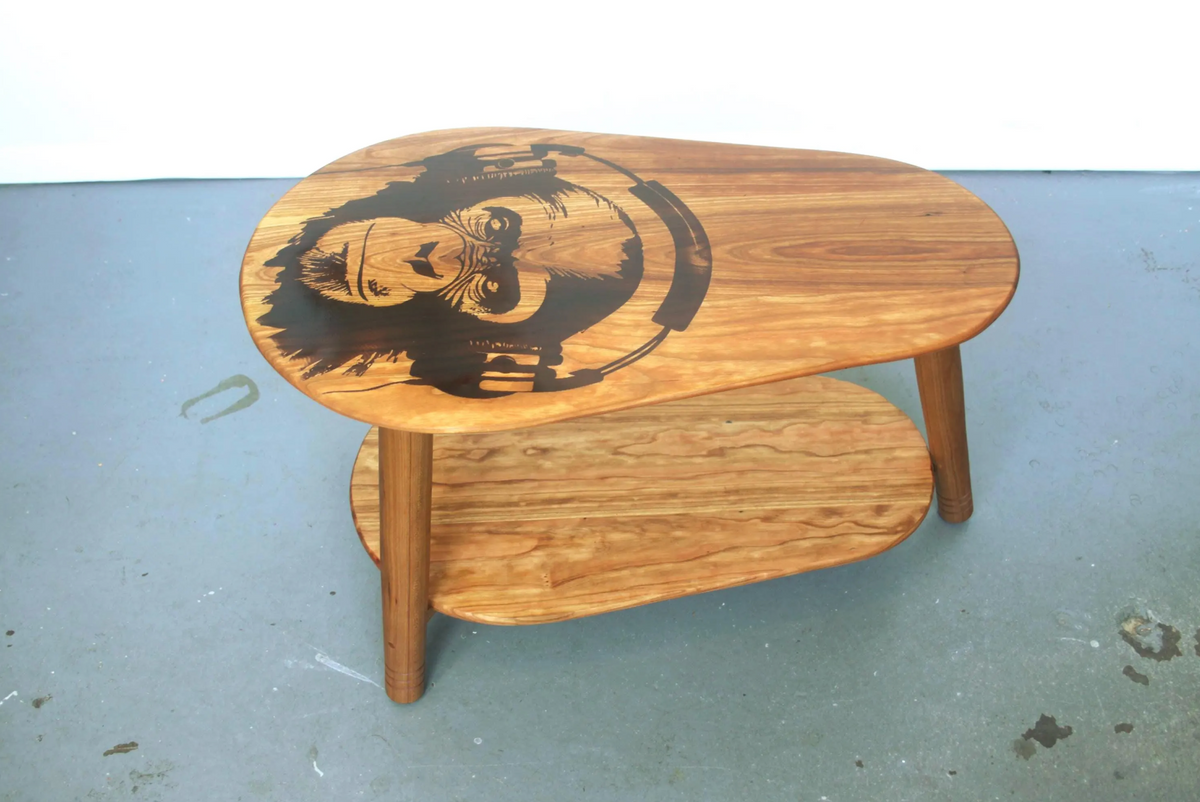 Monkey with Headphones 3-Leg Coffee Table
