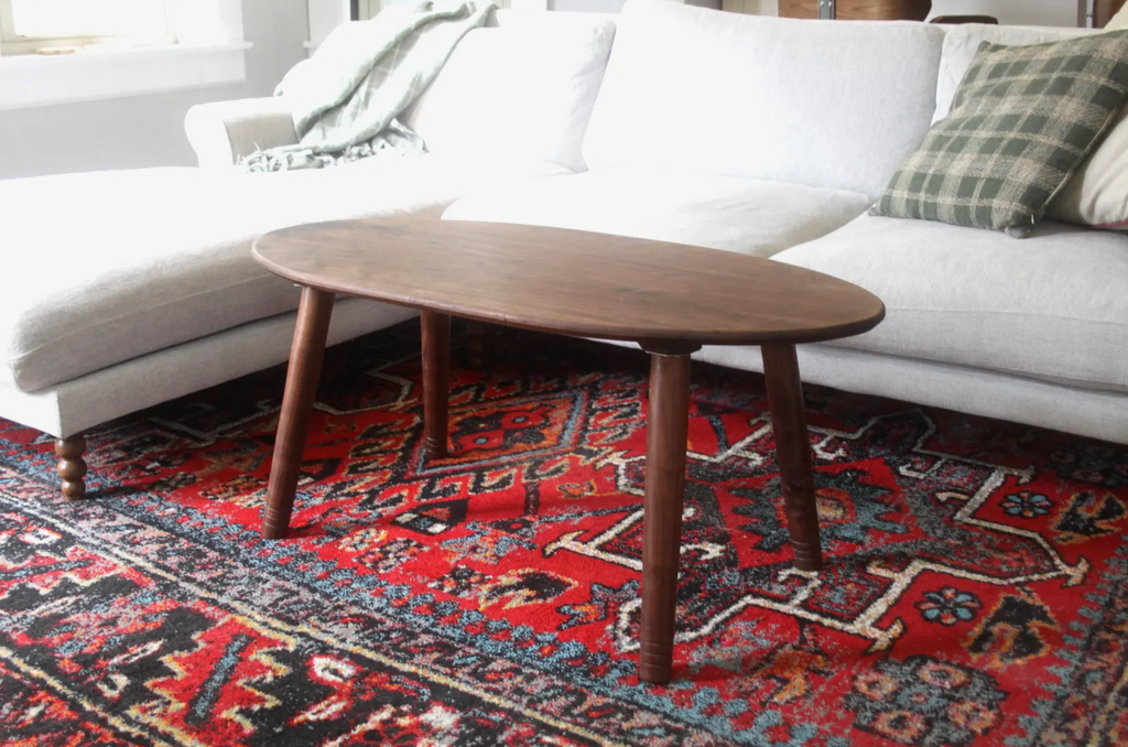 Large Walnut Coffee Table