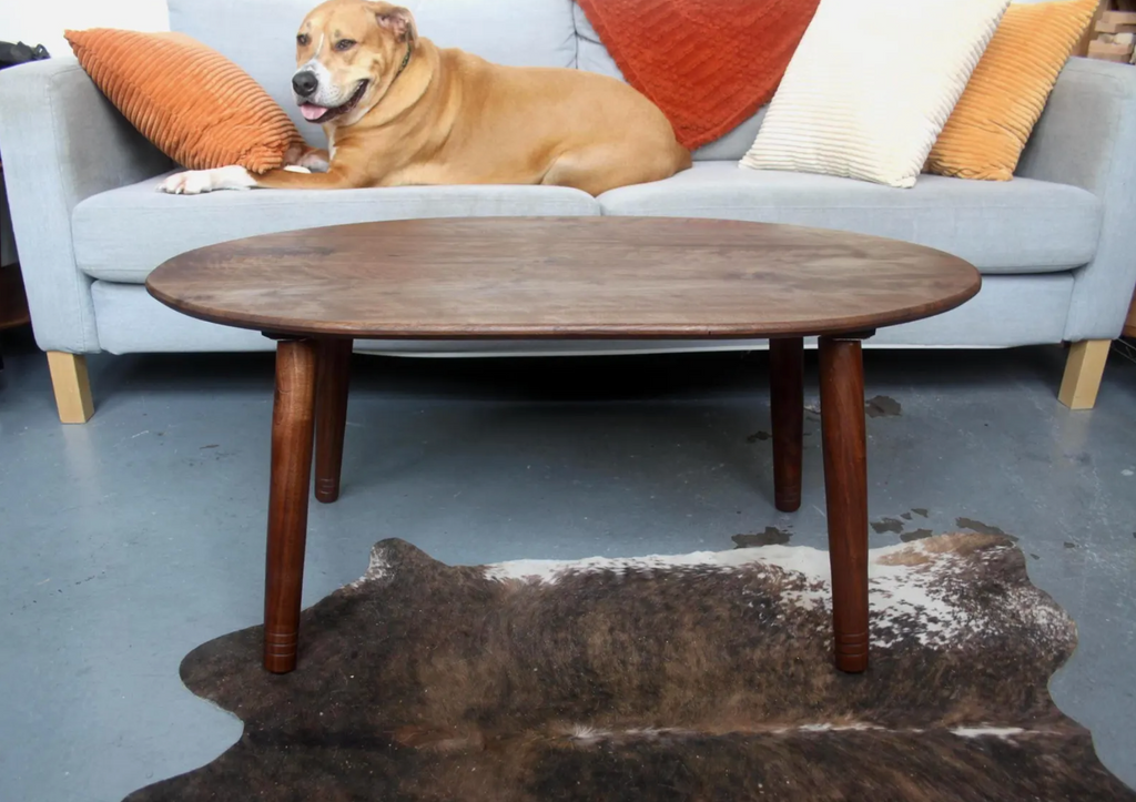 Large Walnut Coffee Table