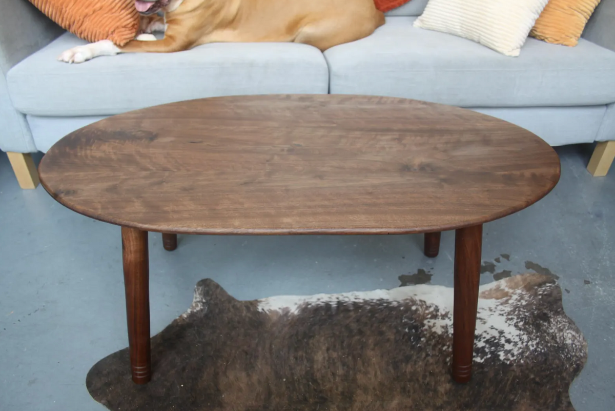 Large Walnut Coffee Table