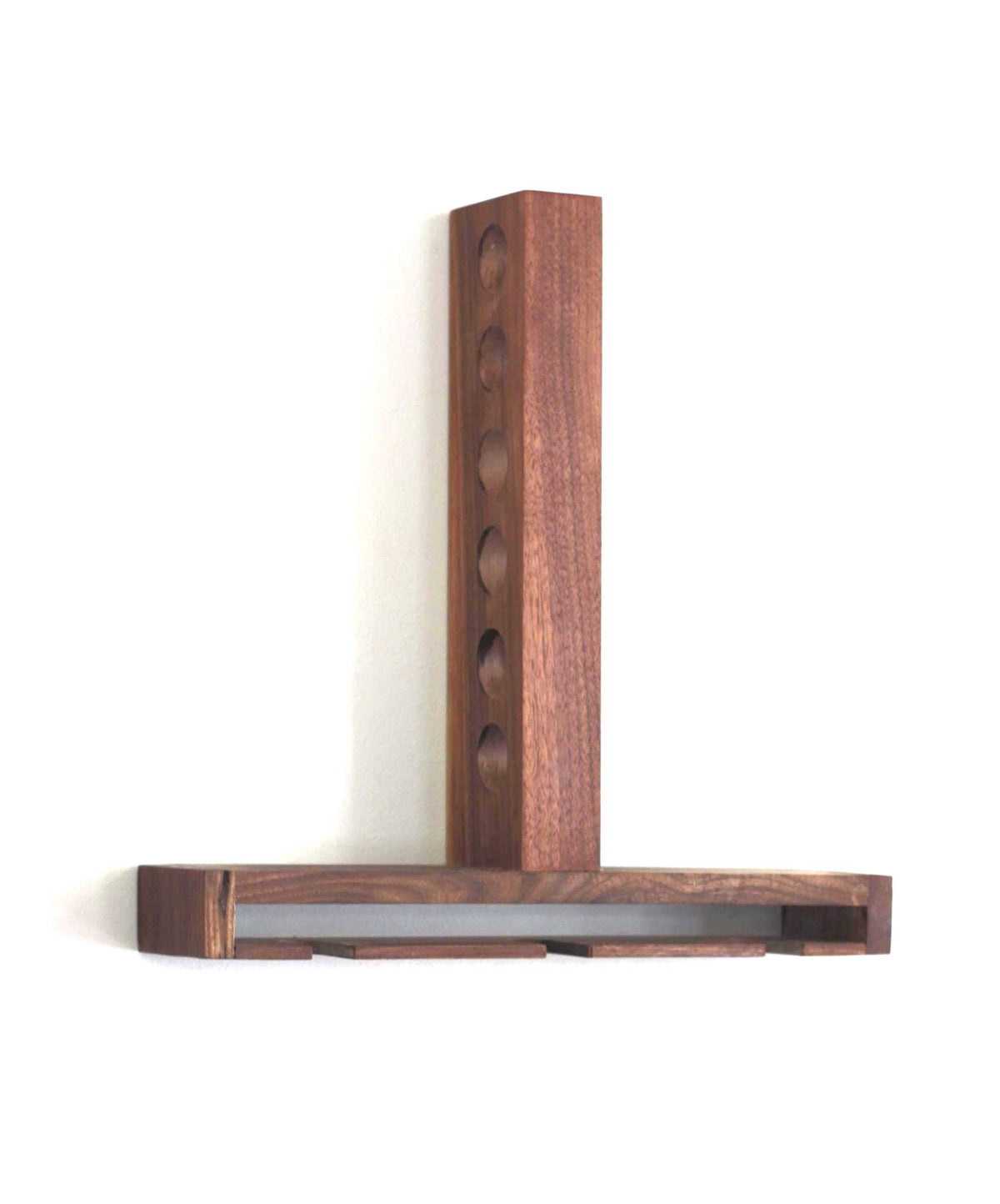 Walnut Wine Glass and Bottle Rack