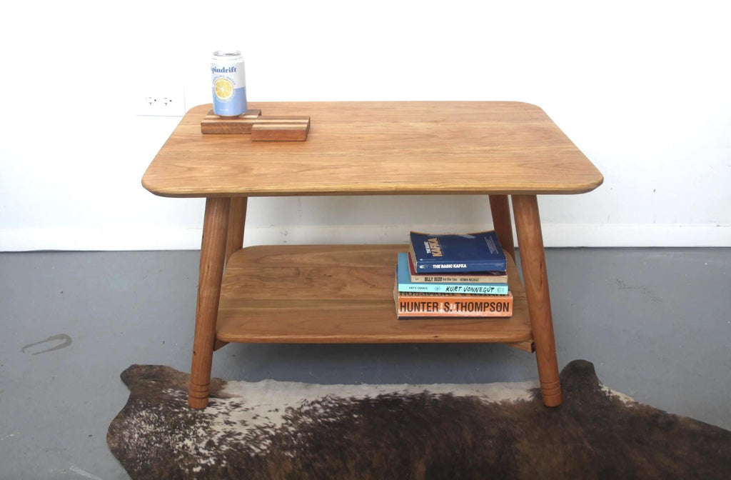 Medium Sized Cherry Wood Coffee Table