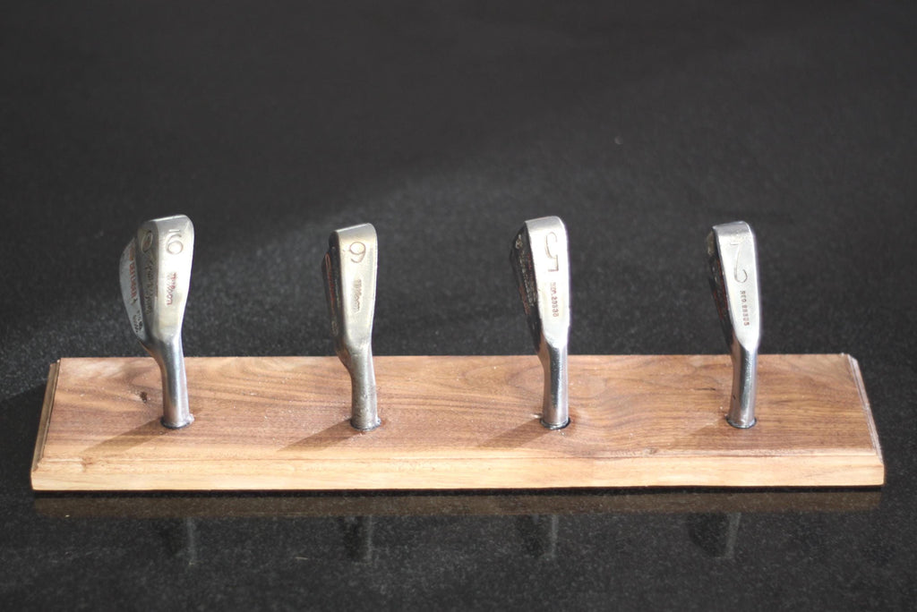 Golf Club Coat Rack – Multi-Hook Iron Club Head Hanging Fixture