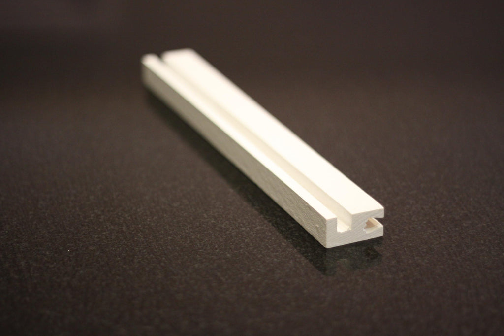 Small record shelf in white