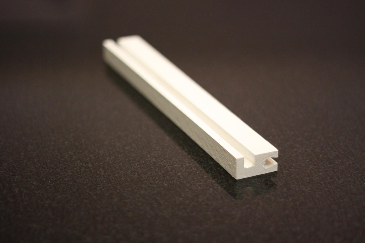 Small record shelf in white