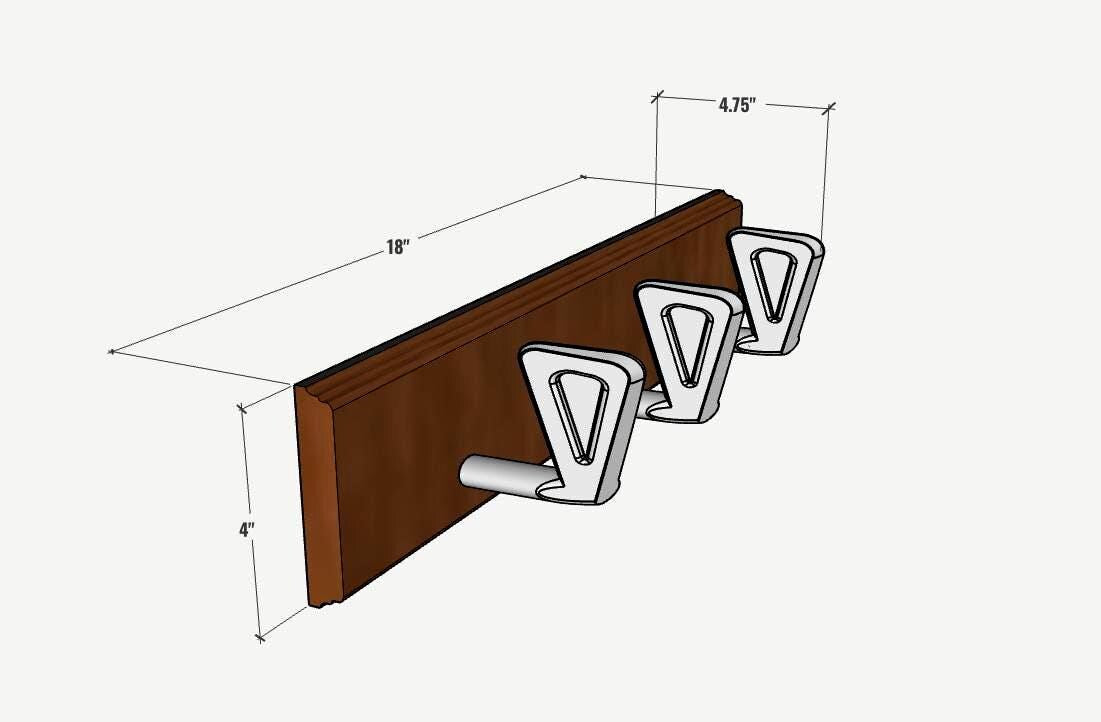 Golf Club Coat Rack – Multi-Hook Iron Club Head Hanging Fixture