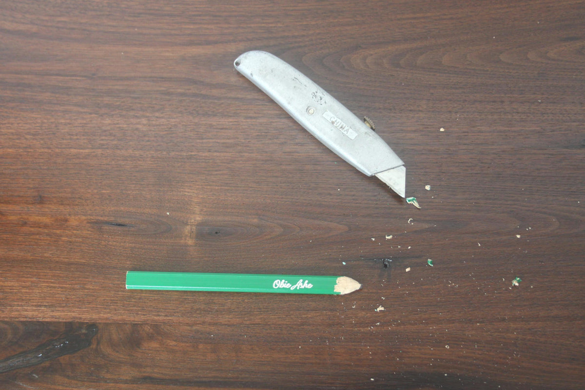 Custom Carpenter Pencils – Ink-Filled Engraved Flat Pencils for Carpentry & Construction Businesses