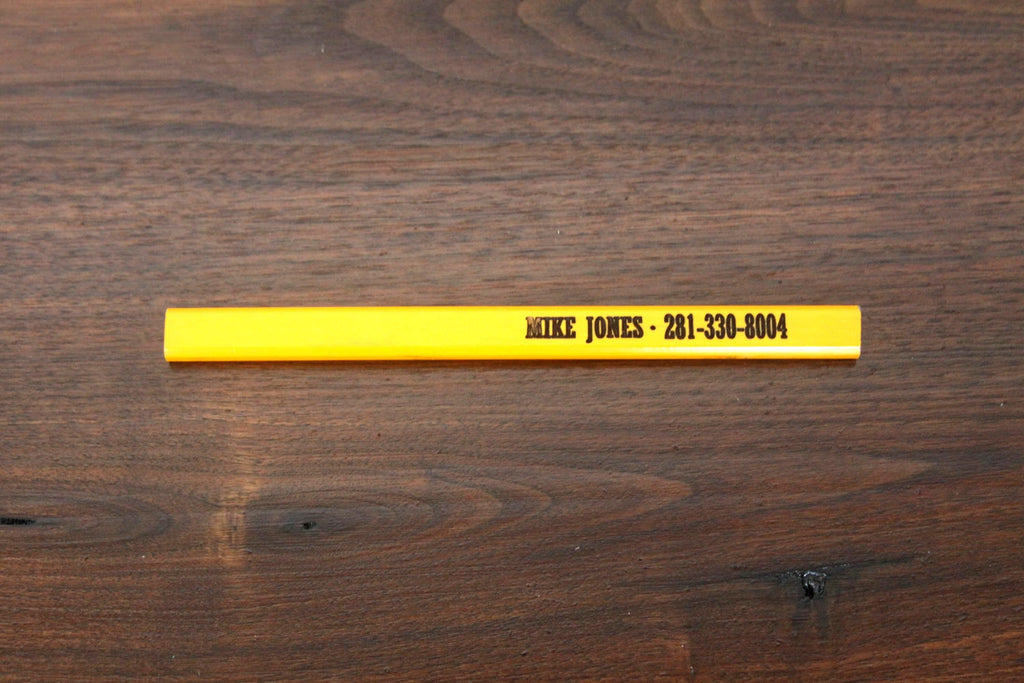 Yellow pencil with black ink fill