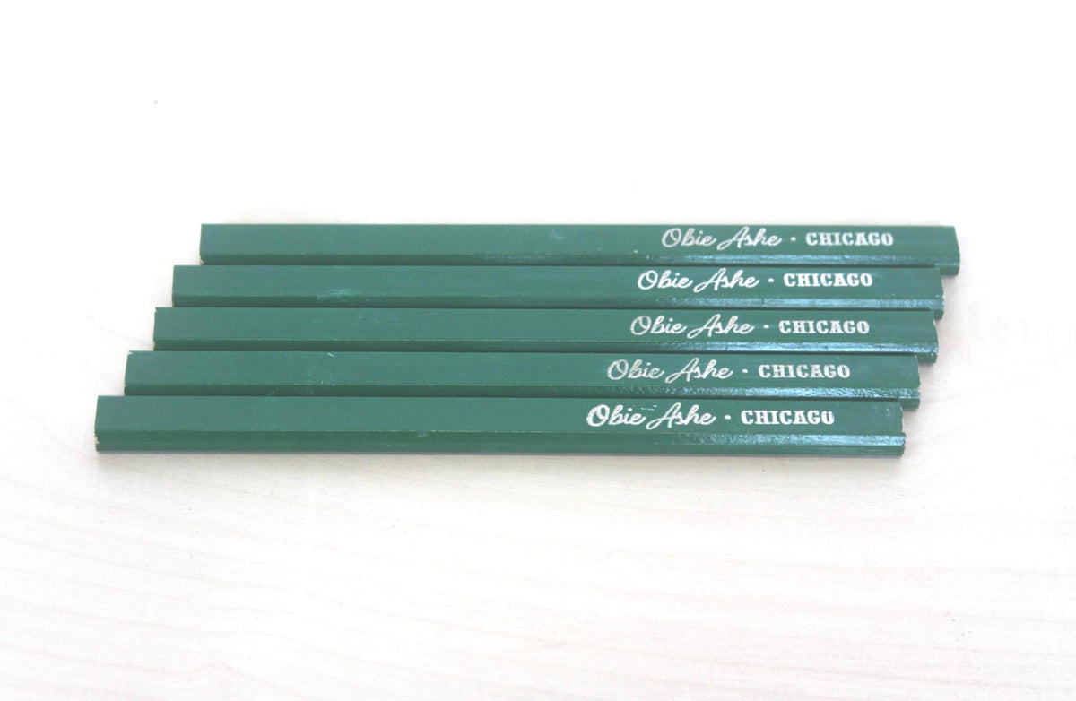 Custom Carpenter Pencils – Ink-Filled Engraved Flat Pencils for Carpentry & Construction Businesses