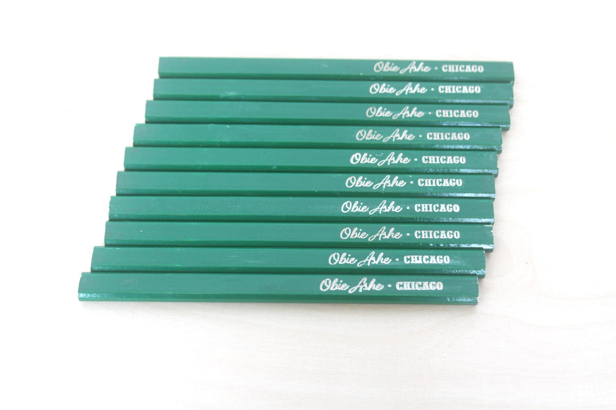 Custom Carpenter Pencils – Ink-Filled Engraved Flat Pencils for Carpentry & Construction Businesses