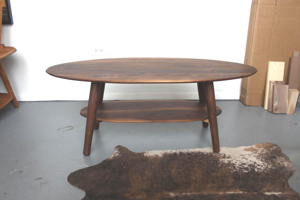Modern Walnut Coffee Table – Hygge Scandinavian Style Furniture