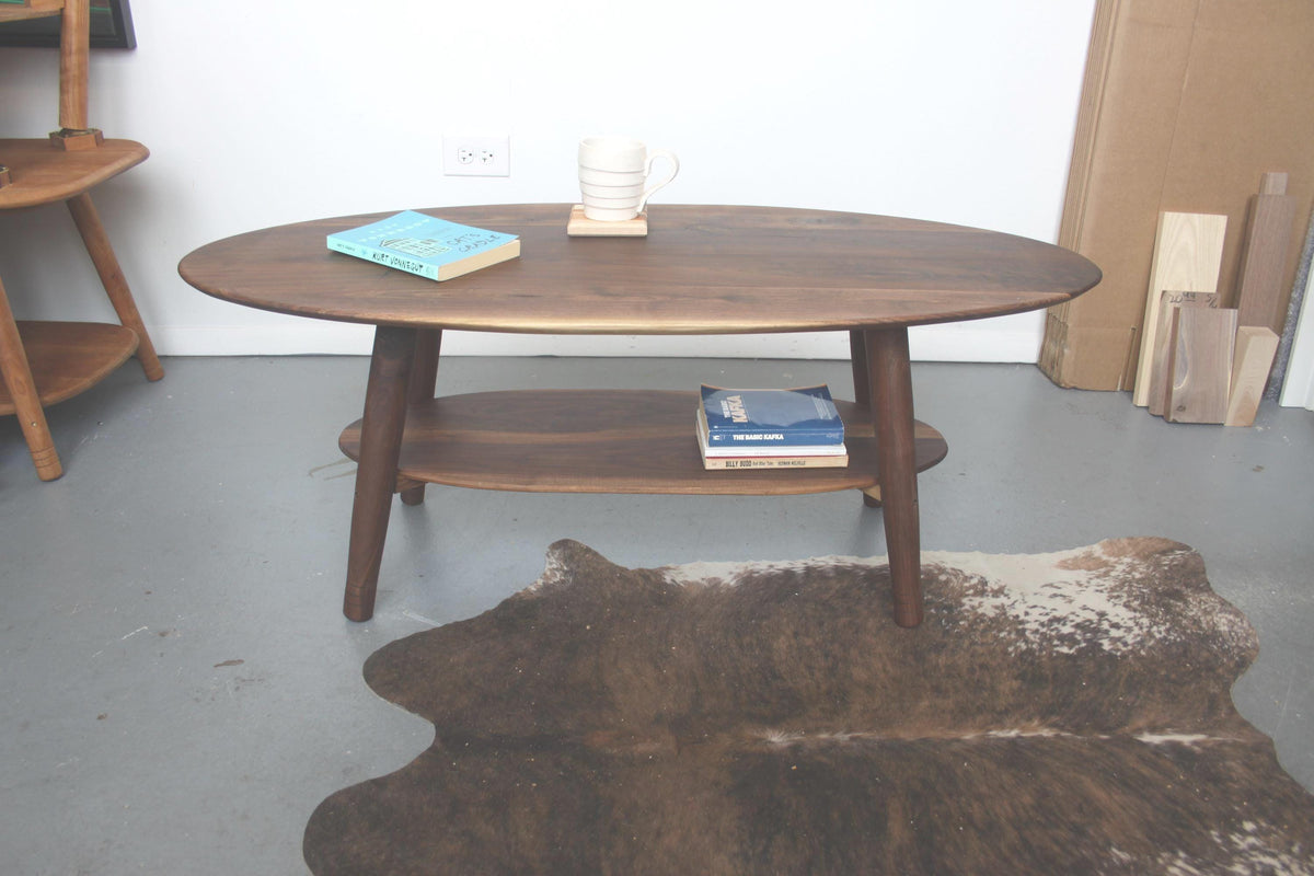 Modern Walnut Coffee Table – Hygge Scandinavian Style Furniture