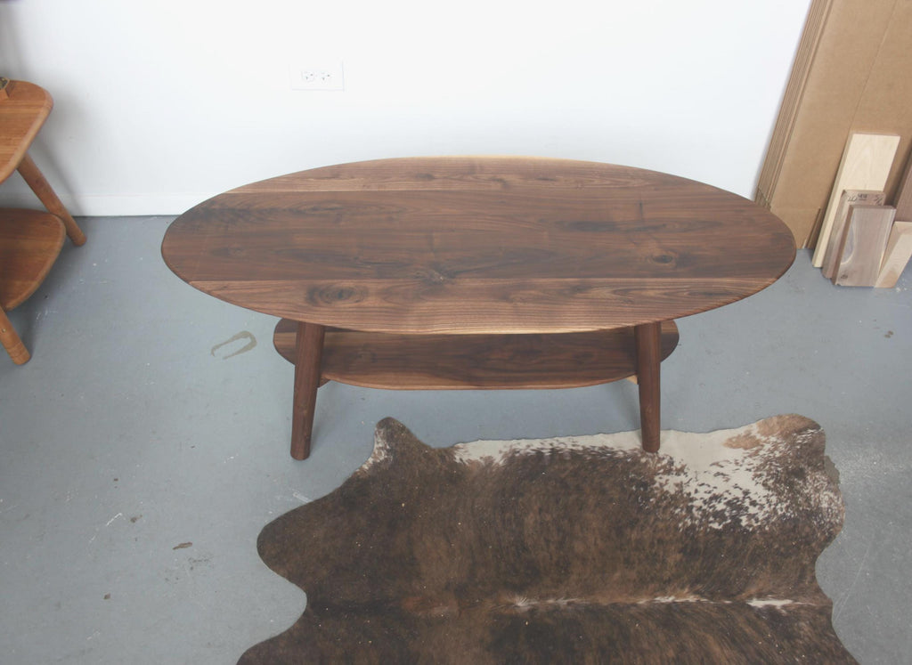 Modern Walnut Coffee Table – Hygge Scandinavian Style Furniture