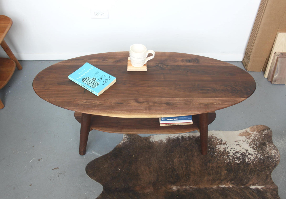 Modern Walnut Coffee Table – Hygge Scandinavian Style Furniture