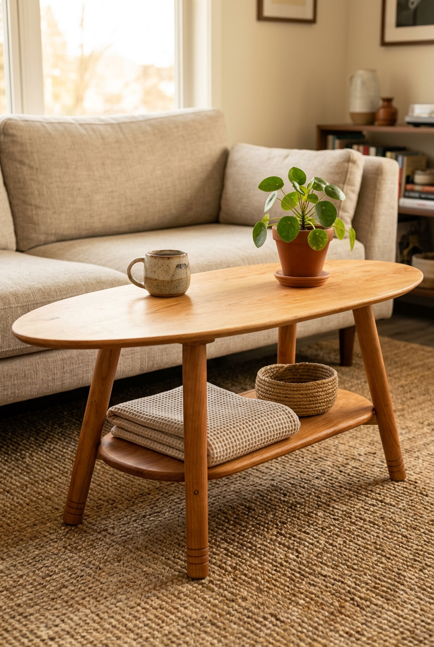 Large Cherry Coffee Table – Lifestyle v2