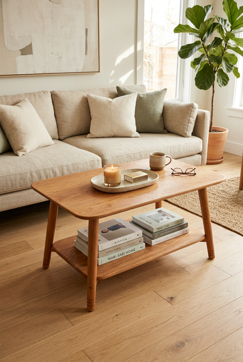 Medium Cherry Coffee Table – Lifestyle