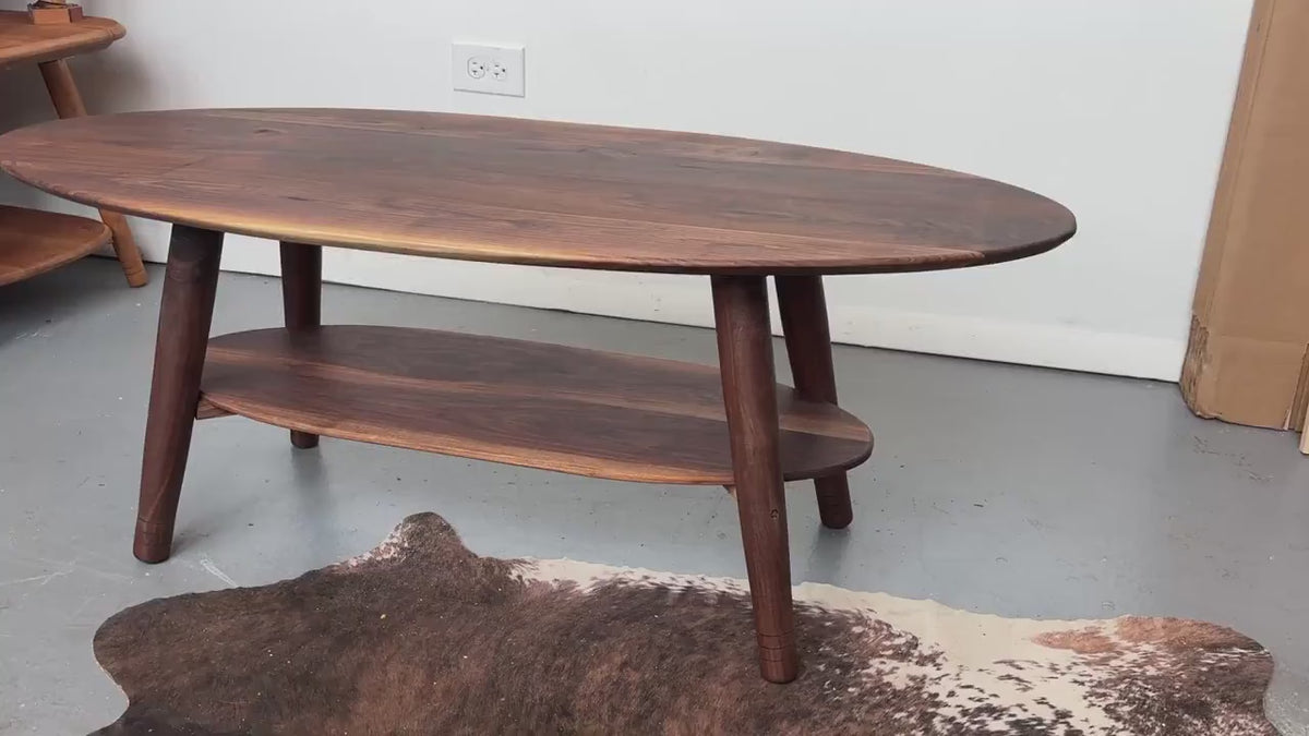 Modern Walnut Coffee Table – Hygge Scandinavian Style Furniture